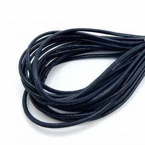 Lederband dunkelblau 1,5 mm echt Rindsleder rund Schnur Lederriemen